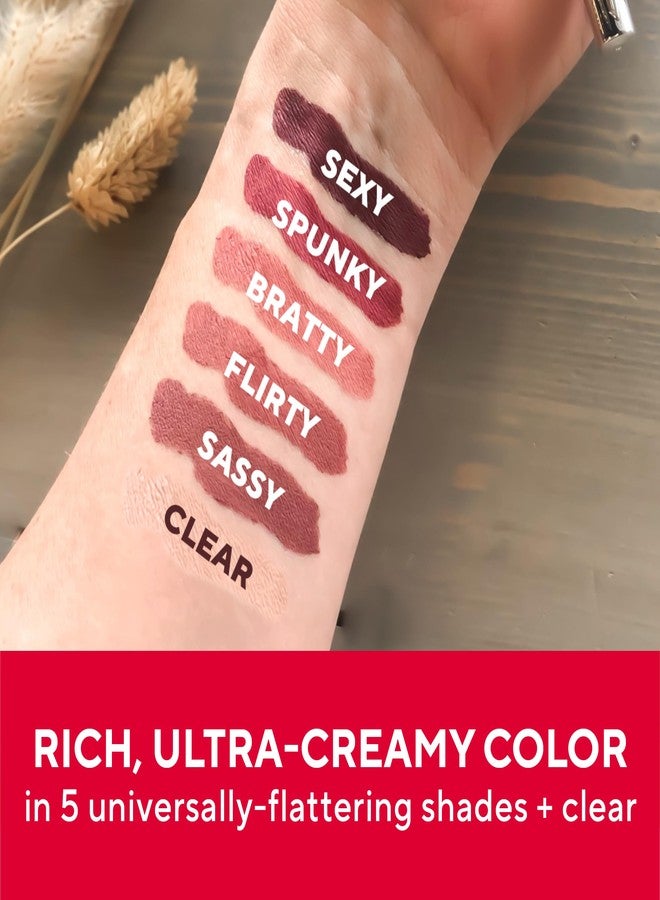 Mirabella Line & Define Lip Definer Lip Pencil, Smoothing & Moisturizing Retractable Lip Liner with Long-Lasting & Ultra-Creamy Formula, Antioxidants Vitamin C & E, & Built-In Sharpener - Sassy - Image 4